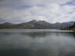 Round Top Peak, seen across Caples Lake, along CA Route 88